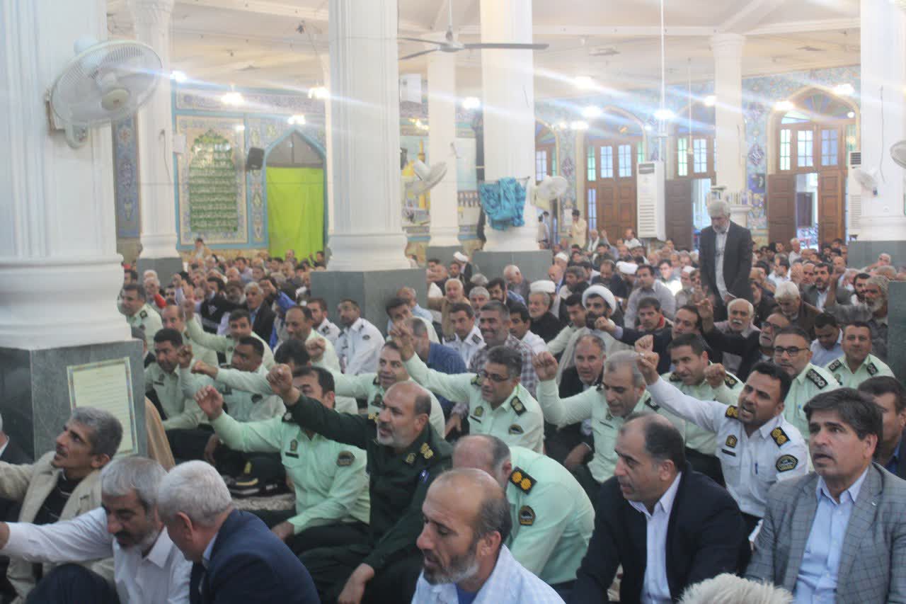 برنامه های آغاز هفته بسیج در مصلی جمعه برازجان +گزارش تصویری
