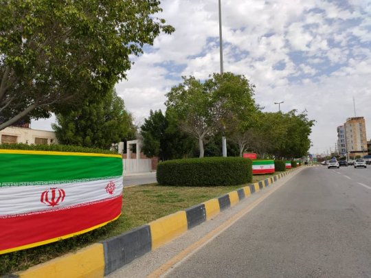 آذینبندی بوشهر به مناسبت دهه مبارک فجر+تصاویر