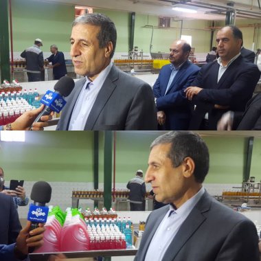 بازدید استاندار بوشهر از کارخانه تولید ژل ضد عفونی کننده ارکیده دشتستان +گزارش تصویری 