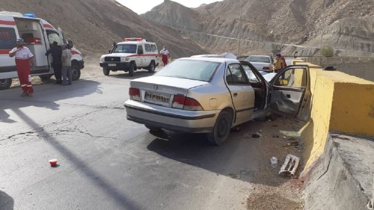 ۱۰ مصدوم در دو حادثه رانندگی جاده برازجان-شیراز+عکس