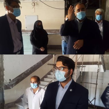 بازدید فرماندار دشتستان از روند اجرای ساختمان  جدید کلینیک تامین اجتماعی برازجان +تصاویر 