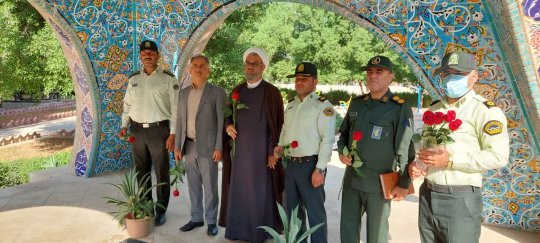 حضور شهردار وحدتیه در فرماندهی انتظامی و تبریک بمناسبت آغاز هفته فراجا+تصاویر 