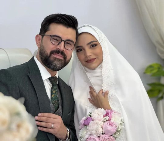 عکس/ ازدواج خانم مجری صداوسیما در روز آغاز جنگ
