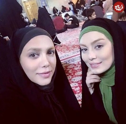 عکس یادگاری «سحر قریشی» در حرم امام رضا