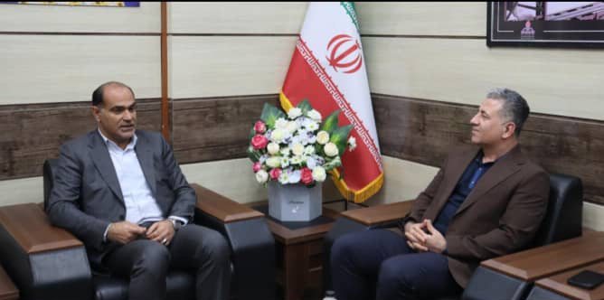 دیدار دکتر پهلوانی مدیرعامل پتروشیمی پارس با فرماندار عسلویه+تصویر