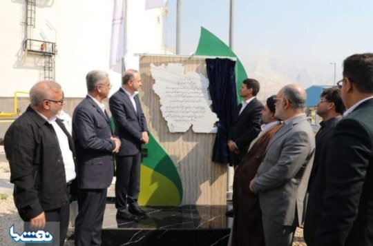 افتتاح مخازن چهارگانه فاز دوم شرکت مخازن سبز پتروشیمی عسلویه به مناسبت دهه مبارک فجر