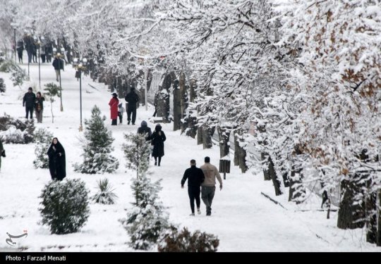 بارش برف در کرمانشاه